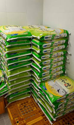 아워홈에 신규납품 개시 모습