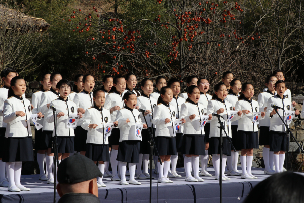 ’단재 신채호 선생 탄신 142주년 기념식‘ 진행 모습