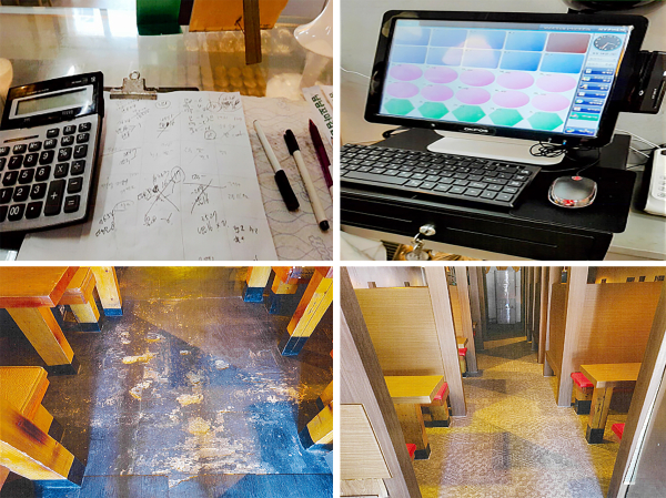 소상공인 경영환경 개선사업 전후 사진(왼쪽 사업 전, 오른쪽 사업 후)