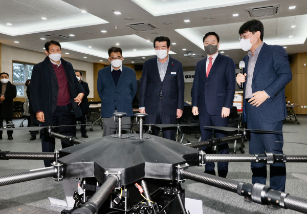 원산도 우체국 드론배송 서비스 시연회