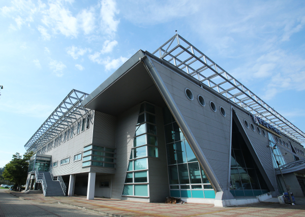 당진실내체육관 전경 (배드민턴 경기장 )