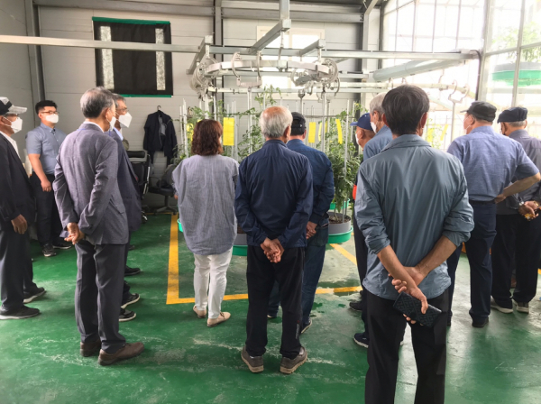 스마트팜 견학 사진