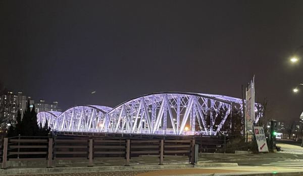 국가 등록문화재 ‘금강철교’ 야간경관