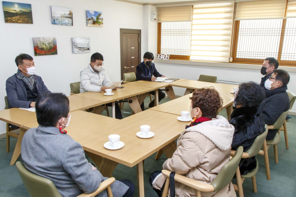 대덕구, 법동 경부고속도로 통과박스 확장 건의 주민대표와 면담