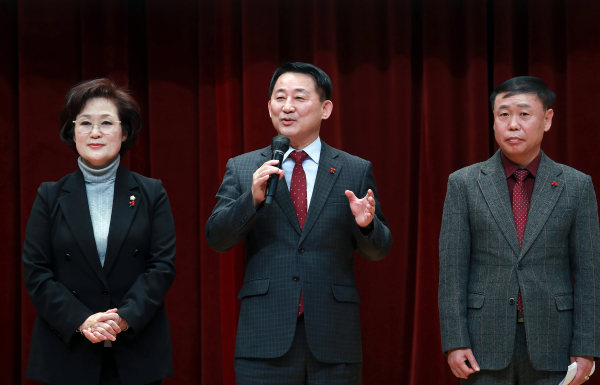 30일 서구청 구봉산홀에서 열린 종무식 장면