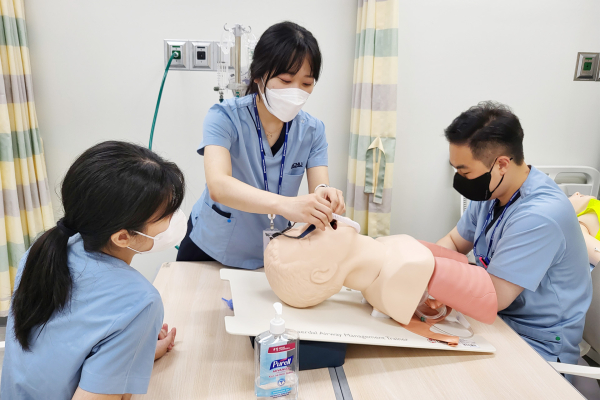 교육전담간호사 지원사업 진행 모습