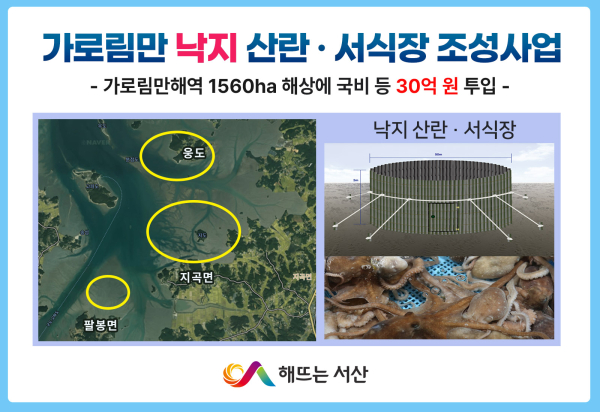 낙지 산란․서식장 조성 사업계획도