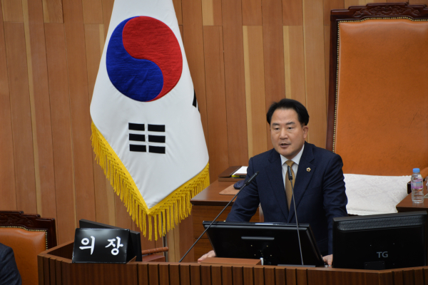 개회사 하는 상병헌 세종시의회 의장