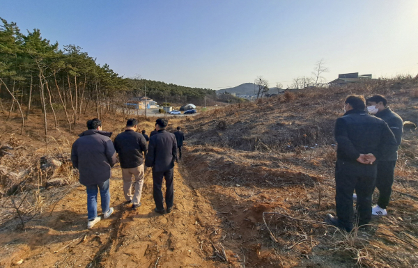 대용량포 방사시스템 설치사업 후보지 방문