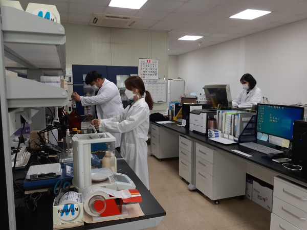 토양분석실 모습