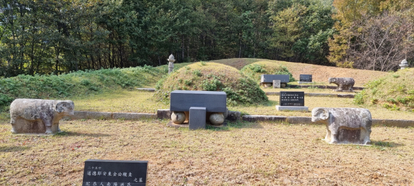 예산군 향토문화재로 지정된 죽리 김이교 묘