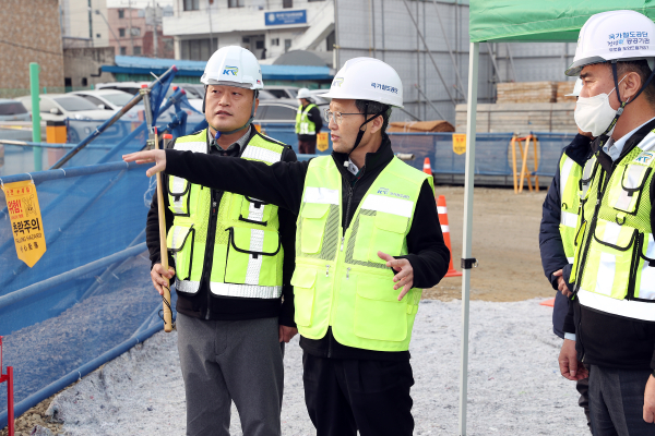 김한영 이사장 매천교 개량공사 현장점검