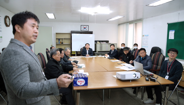 둔산동 국화신동아아파트에서 열린 찾아가는 공동주택 주민학교 교육 장면