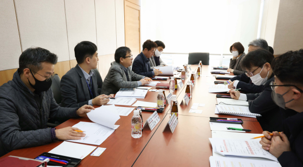 대청호유역 기초자치단체 실무협의회 회의 장면