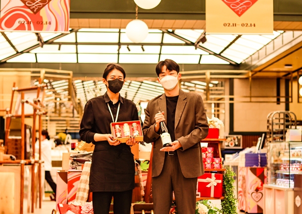 대전신세계 발렌타인데이 행사 / 사진=대전신세계 Art&Science