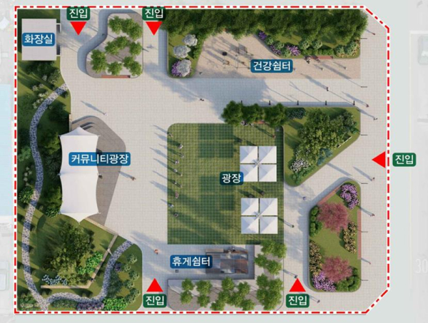 샛별공원 계획평면도