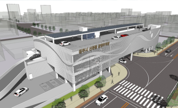 신관동 공영주차타워 조감도