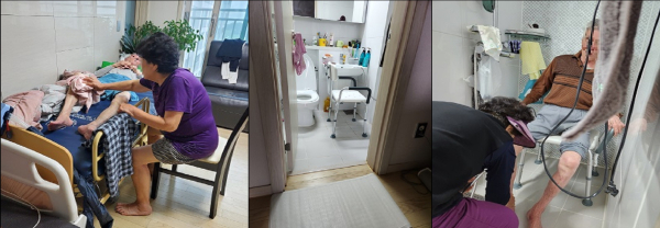 22년 가정환경 수정 사업으로 진행 -목욕환경 수정을 위한 목욕의자 지원