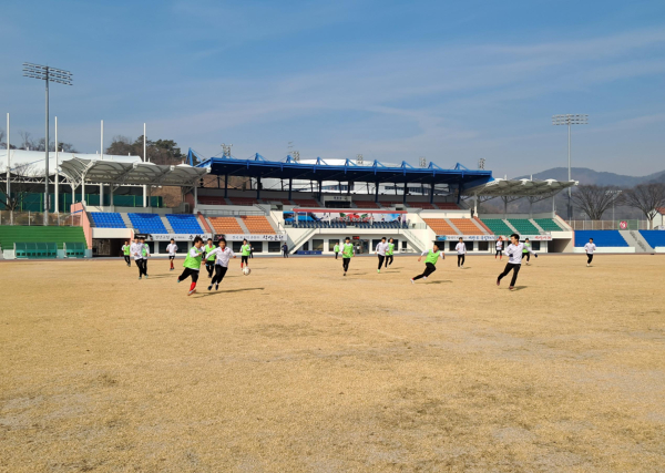 삽교고등학교 축구부 훈련 사진