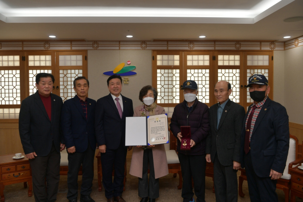 화랑무공훈장 전수 기념촬영