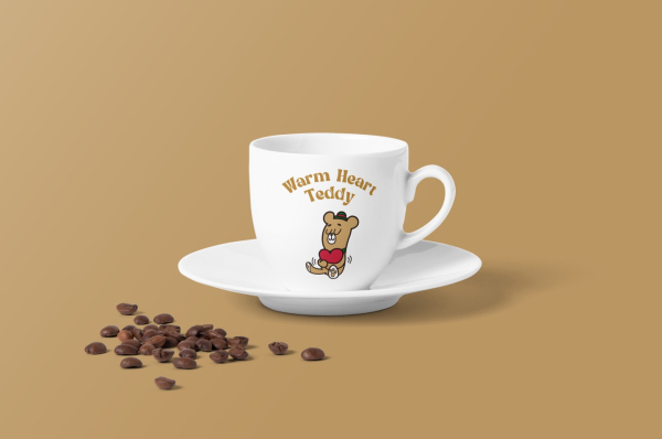 테디베어 캐릭터가 적용된 Teddy8story(테디 에잇 스토리) 커피 견본품. (사진=트윈케이미디어(주) 제공)