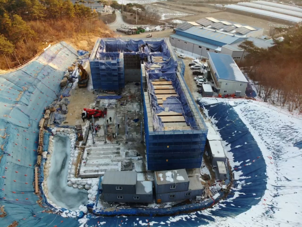 생활폐기물소각시설 설치현장