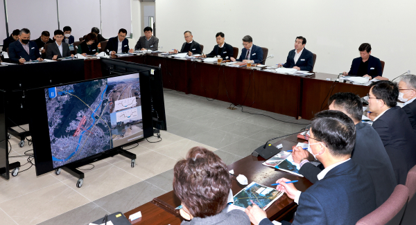 대천천 복합문화여가시설 조성을 위한 기본조사 및 타당성 용역 착수보고회 개최 모습