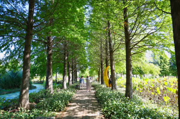 청산수목원 전경.