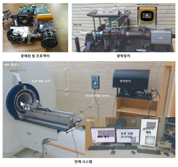 [사진1] 광유전학 fMRI 시스템