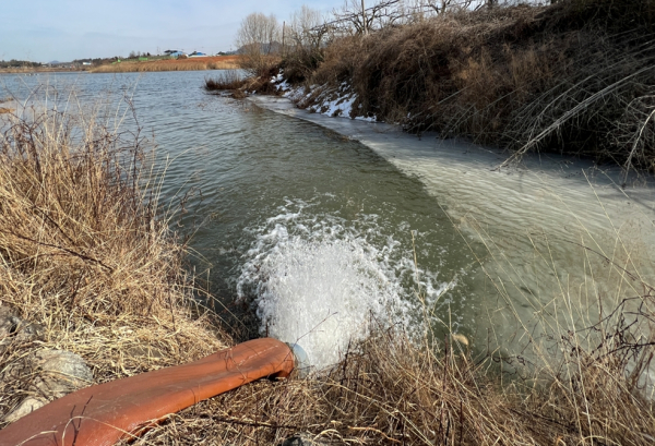 전남 나주 노안저수지 양수저류 전경