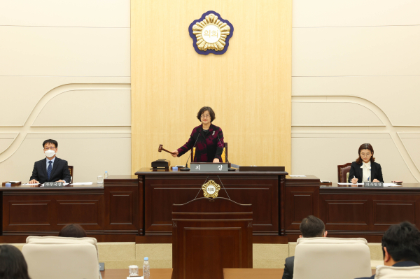 5일 제271회 임시회 개회식 및 제1차 본회의 개의 모습