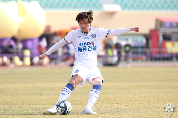 충남아산FC 경기 모습