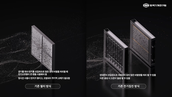 기존 공기청정 방식과 기계연 전기집진 방식 차이점 비교