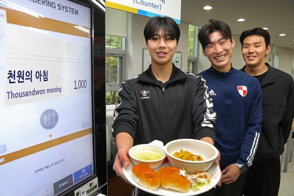 한남대 ‘천원의 아침밥’ 운영 모습