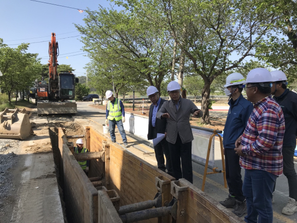 세종시 상하수도사업소 현장점검 모습