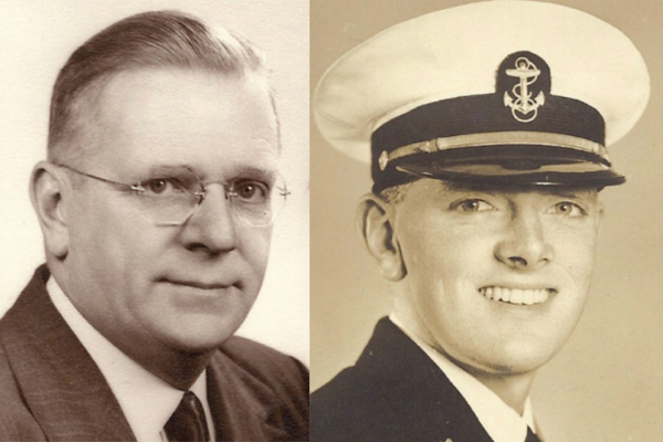 한미 참전용사 10대 영웅으로 선정된 아버지 윌리엄 얼 쇼 선교사(왼쪽)와 아들 윌리엄 해밀턴 쇼 대위. 목원대 제공