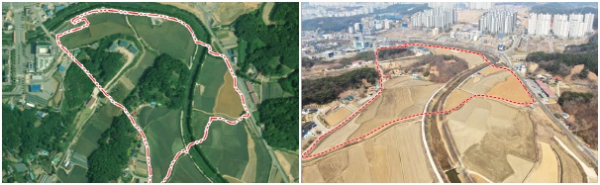 대덕동 후보지, 대덕동 드론 사진