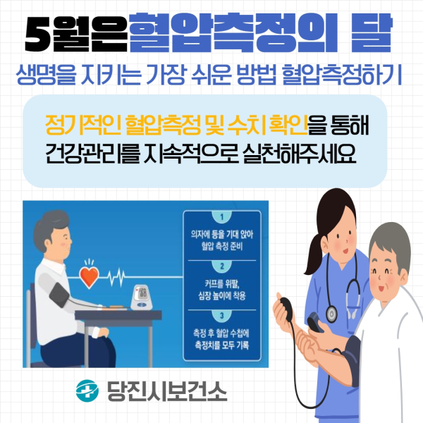 5월은 혈압측정의 달 포스터
