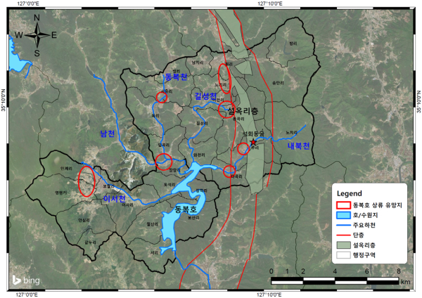 동복호 상류 지하수 유망지