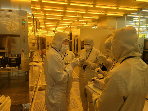 나노종합기술원 실습 모습