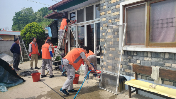 화재피해 지역 지원활동 진행