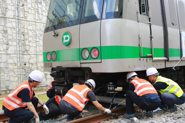 ‘열차탈선 대비 비상 훈련’ 진행 모습