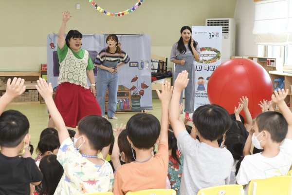찾아가는 식중독 예장 인형(놀이)극 모습