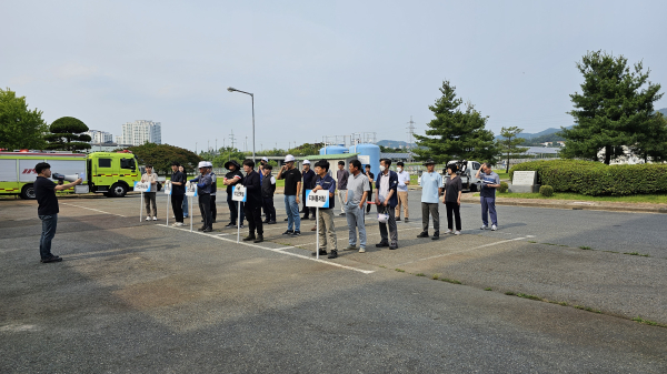 대전하수처리장, 가스폭발 대비 합동소방훈련 실시