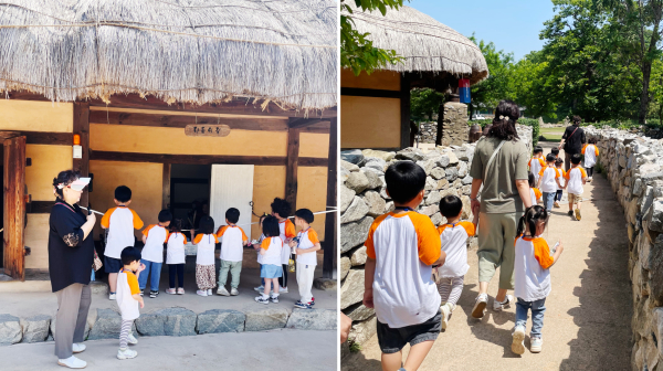 9일 서산해미읍성과 해미국제성지에서 열린 어린이집 원아 역사‧문화 탐방 모습