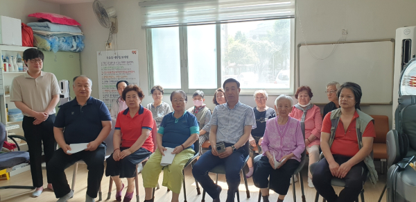 지난 13일 열린 부춘 영구임대아파트 찾아가는 생활안전 교육모습