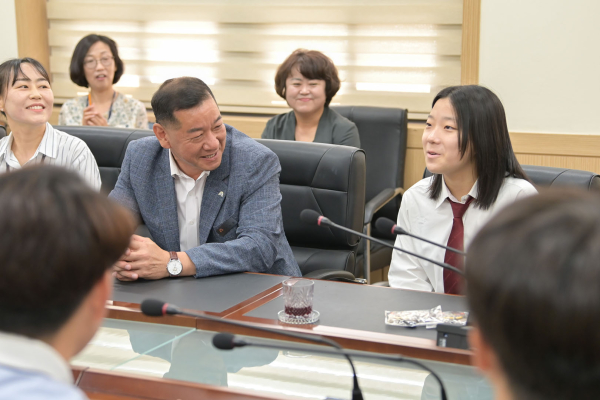 공주사대부중-일본리츠메이칸 모리아먀중 국제교류 프로그램 진행 모습