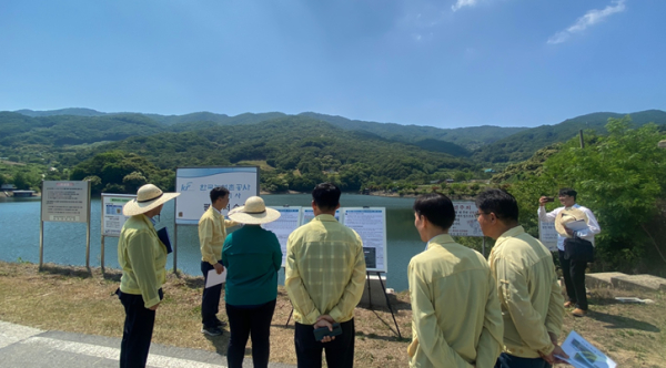 2023년 풍수해 대비 농식품부 합동 주요 수리시설 현장점검 모습