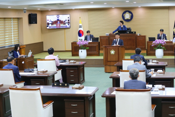 제290회 제1차 정례회 폐회식 모습