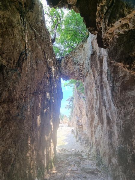 장고항 해식동굴 모습